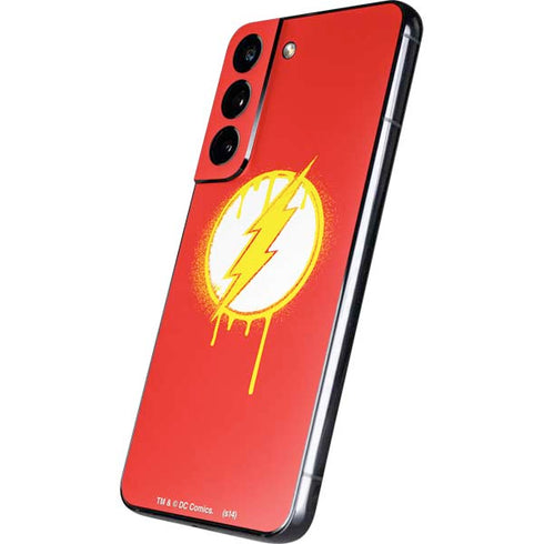 DC Comics The Flash Emblem Drip Galaxy S22 Skin